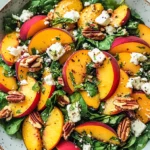 Irresistible Peach Salad : Fresh, Sweet & Savory