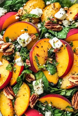 Irresistible Peach Salad : Fresh, Sweet & Savory