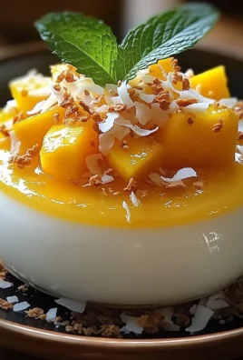Mango Coconut Panna Cotta