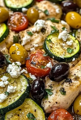 Mediterranean Chicken Zucchini Bake