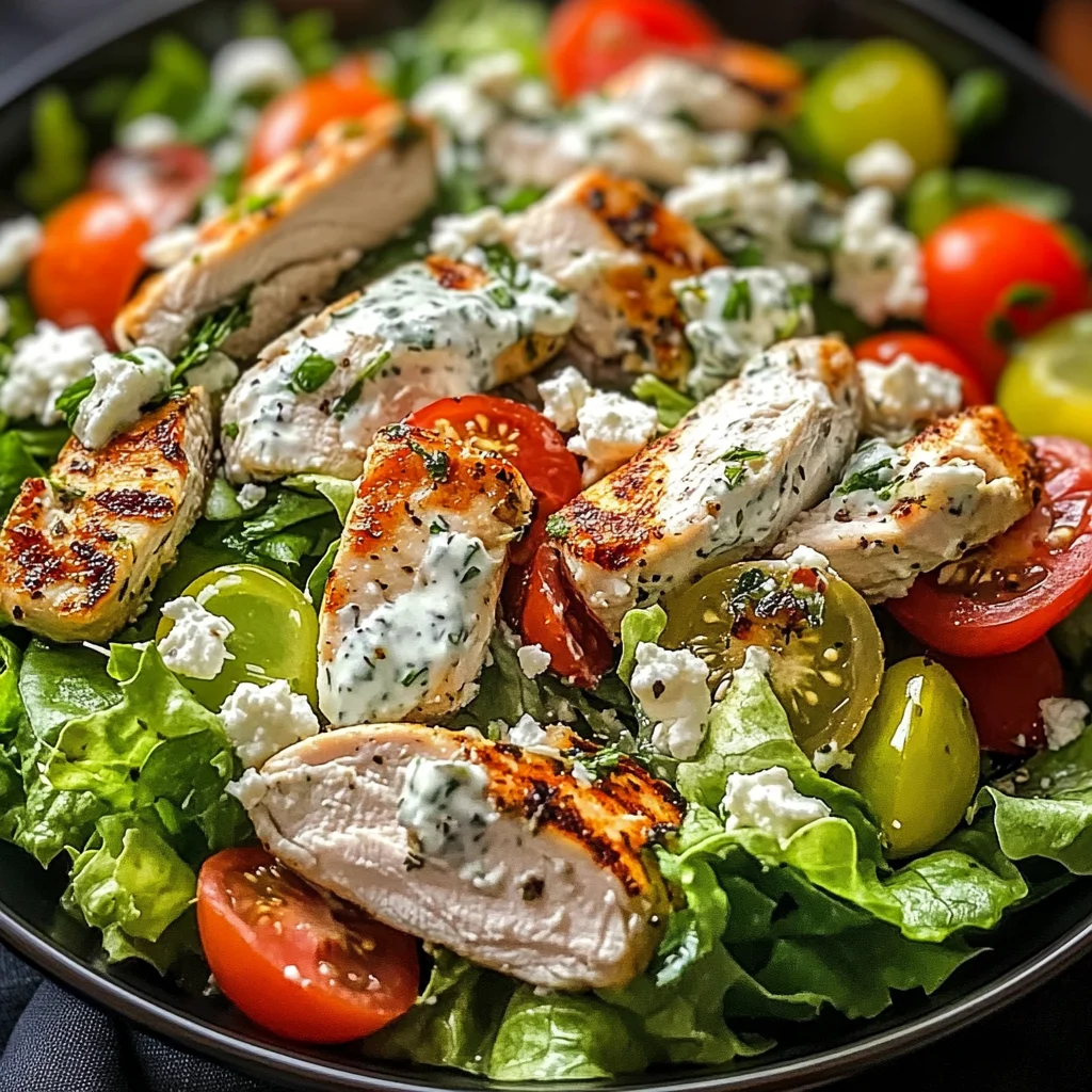 Mediterranean Delight: Tzatziki Chicken Salad