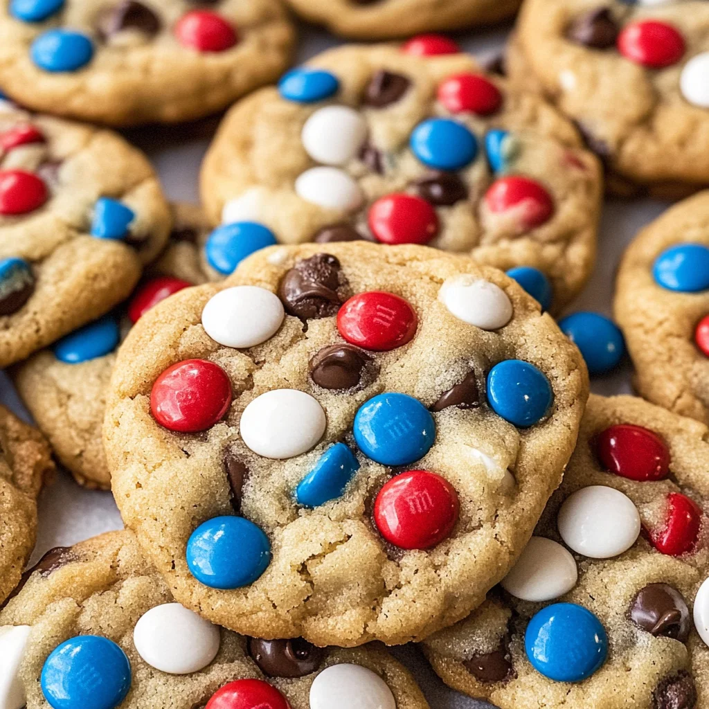 Red, White & Blue Cookies