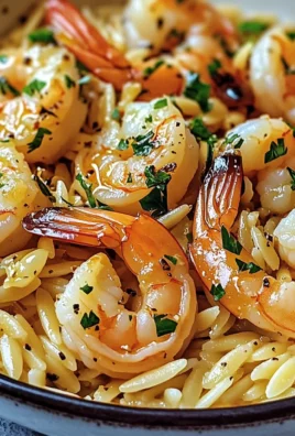 Shrimp Orzo in Lemon Garlic Sauce