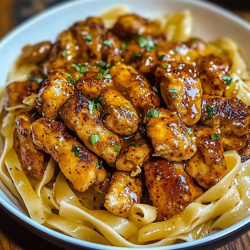 Spicy Cajun Honey Butter Chicken & Pasta
