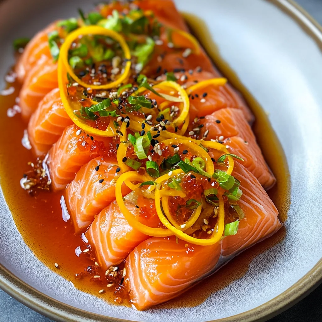 Spicy Salmon Crudo & Carrots