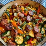Summer Sausage Skillet with Andouille Sausage