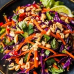 Thai Peanut Crunch Salad with Spicy Lime Dressing