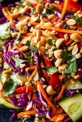 Thai Peanut Crunch Salad with Spicy Lime Dressing