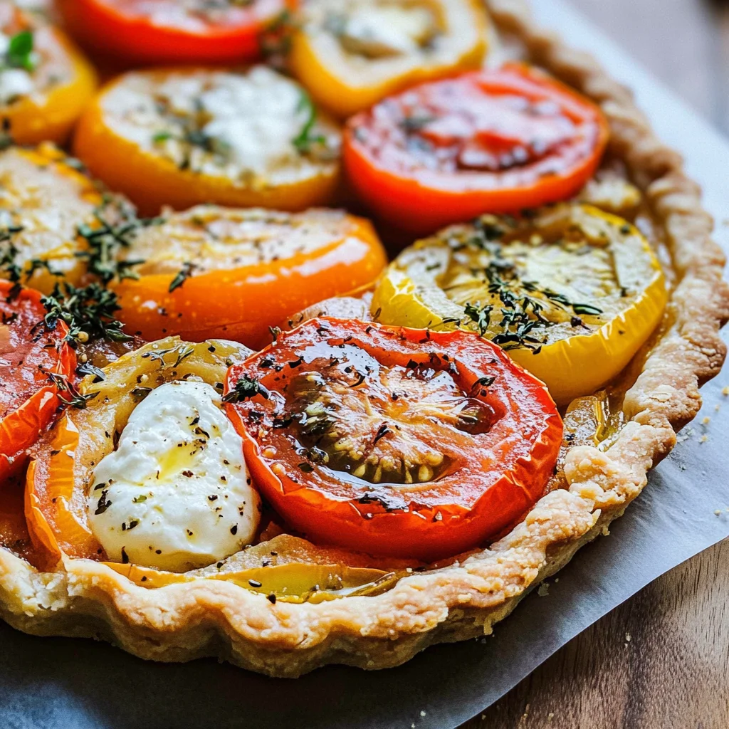 Tomato Tart with Goat Cheese