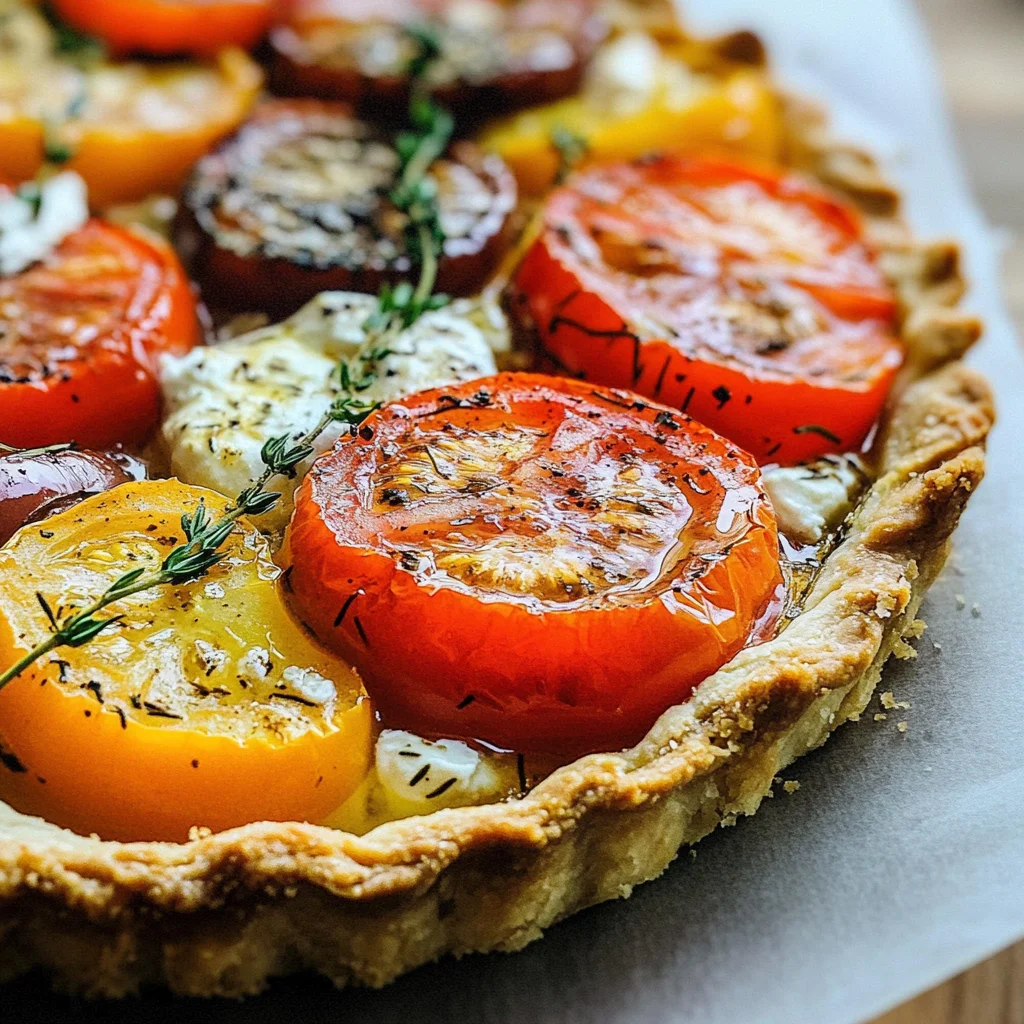 Tomato Tart with Goat Cheese