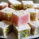 Turkish Delight with Rosewater and Pistachios (Lokum)