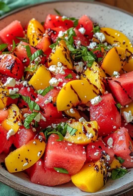 Watermelon Peach Salad – A Refreshing Gourmet Salad
