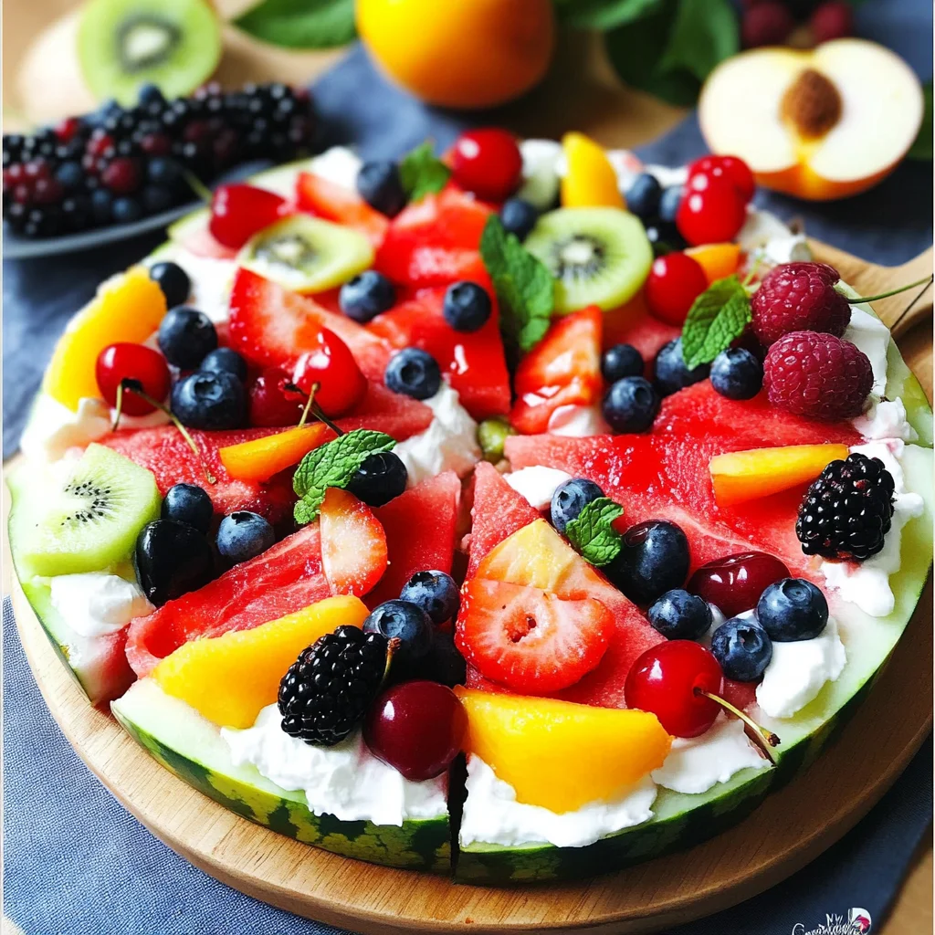 Watermelon Pizza Recipe