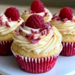 White Chocolate Raspberry Cupcakes