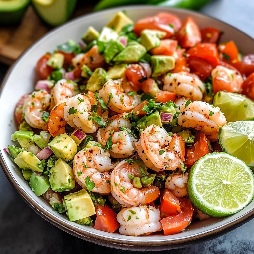 Zesty Lime Shrimp and Avocado Salad