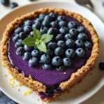no-bake blueberry chia seed pie