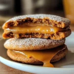 Apple Cider Whoopie Pie cookies with Caramel Filling