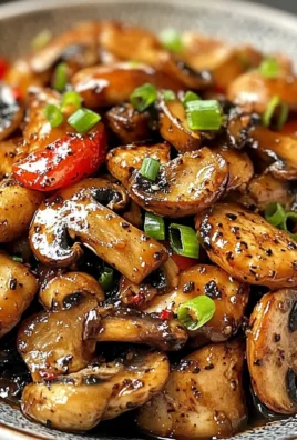 Black Pepper Chicken with Mushrooms