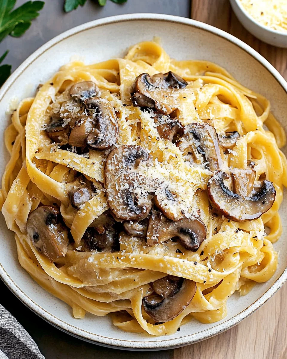 Caramelized Leek and Mushroom Gruyere Pasta
