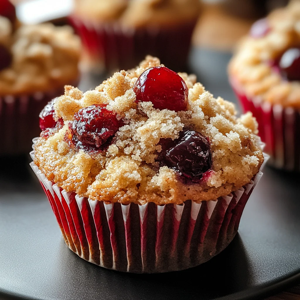 Cherry Cobbler Muffins