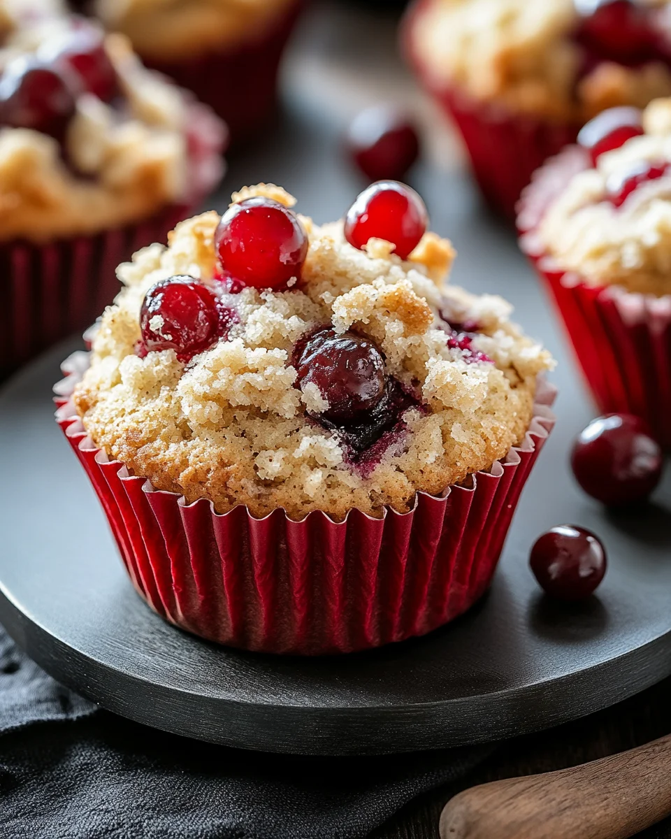 Cherry Cobbler Muffins