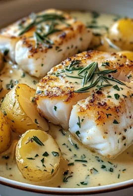 Cod & Potatoes in Rosemary Cream Sauce