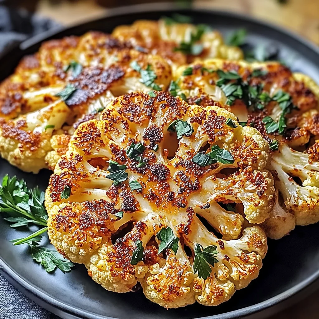 Crispy Baked Cauliflower Steaks