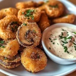 Crispy Fried Mushrooms with Cool Ranch Dip