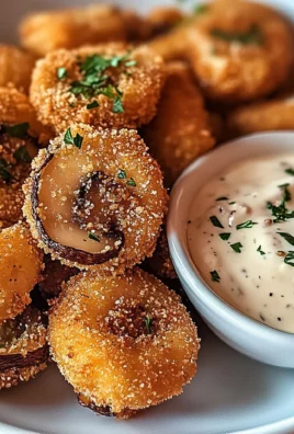 Crispy Fried Mushrooms with Cool Ranch Dip