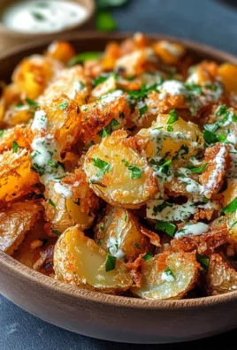 Crispy Smashed Potato Salad
