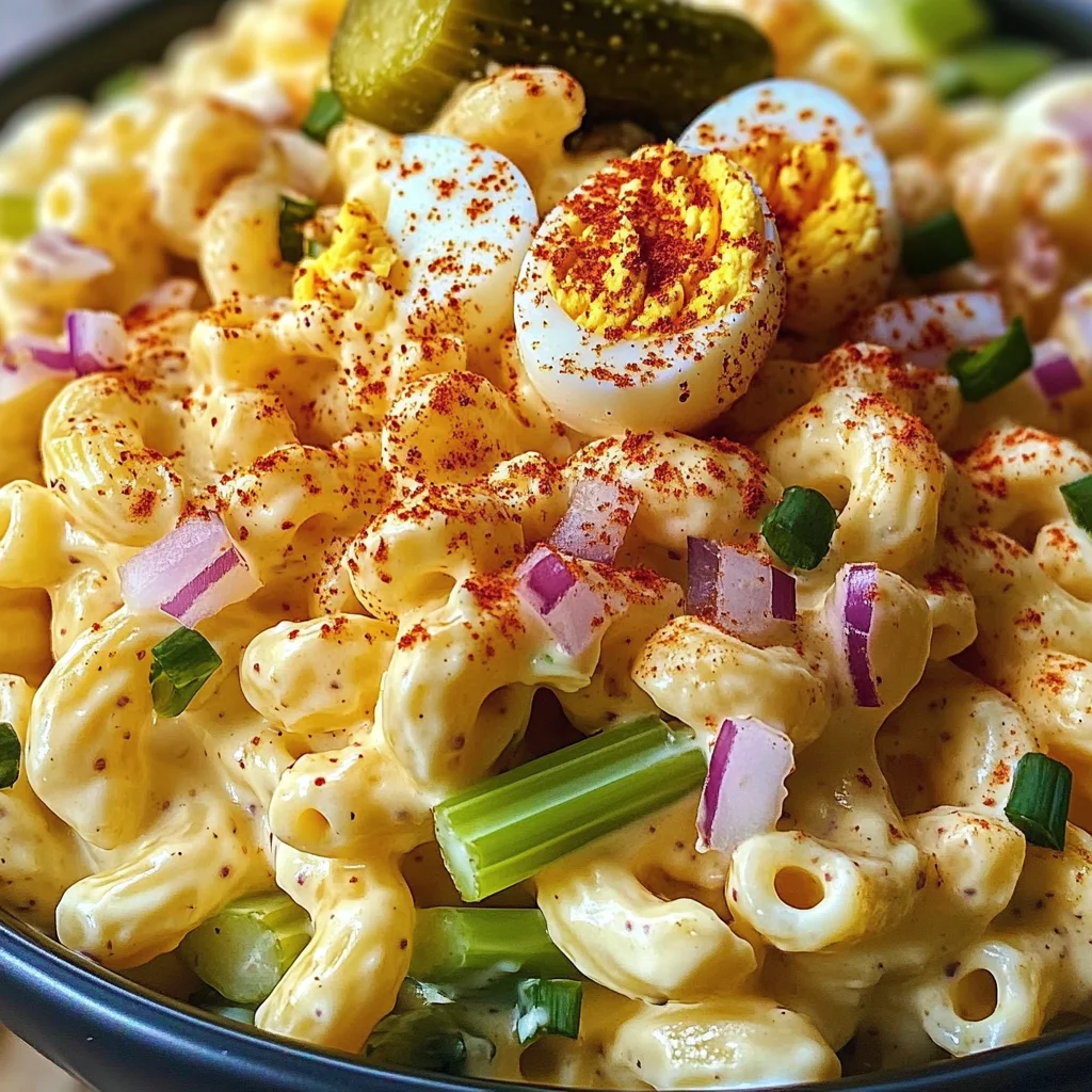 Deviled Egg Macaroni Salad