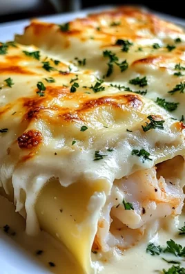 Dive into Decadence: Shrimp & Crab Alfredo Lasagna Roll-Ups You’ll Crave