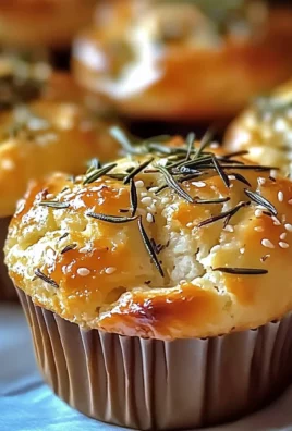 Easy Garlic Rosemary Focaccia Muffins