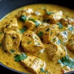 Easy Homemade Chicken Korma with Flatbread or Rice