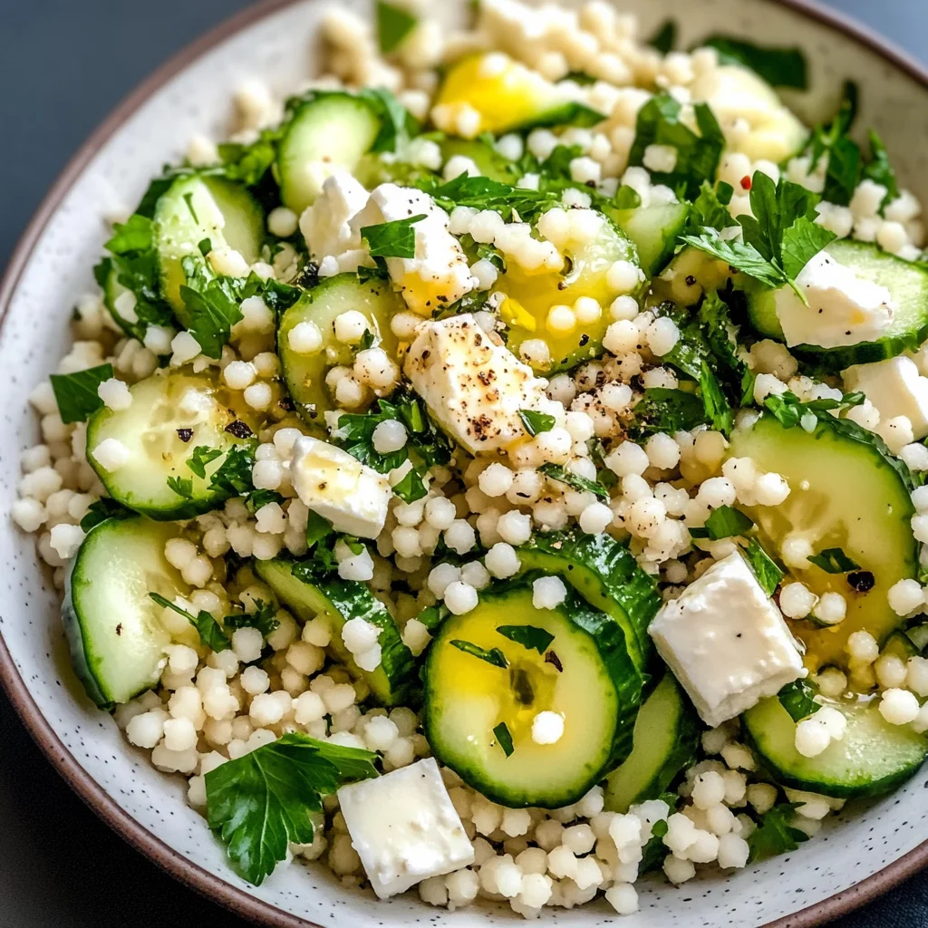 Flavorful Cucumber Couscous Salad