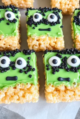 Frankenstein Halloween Rice Krispie Treats