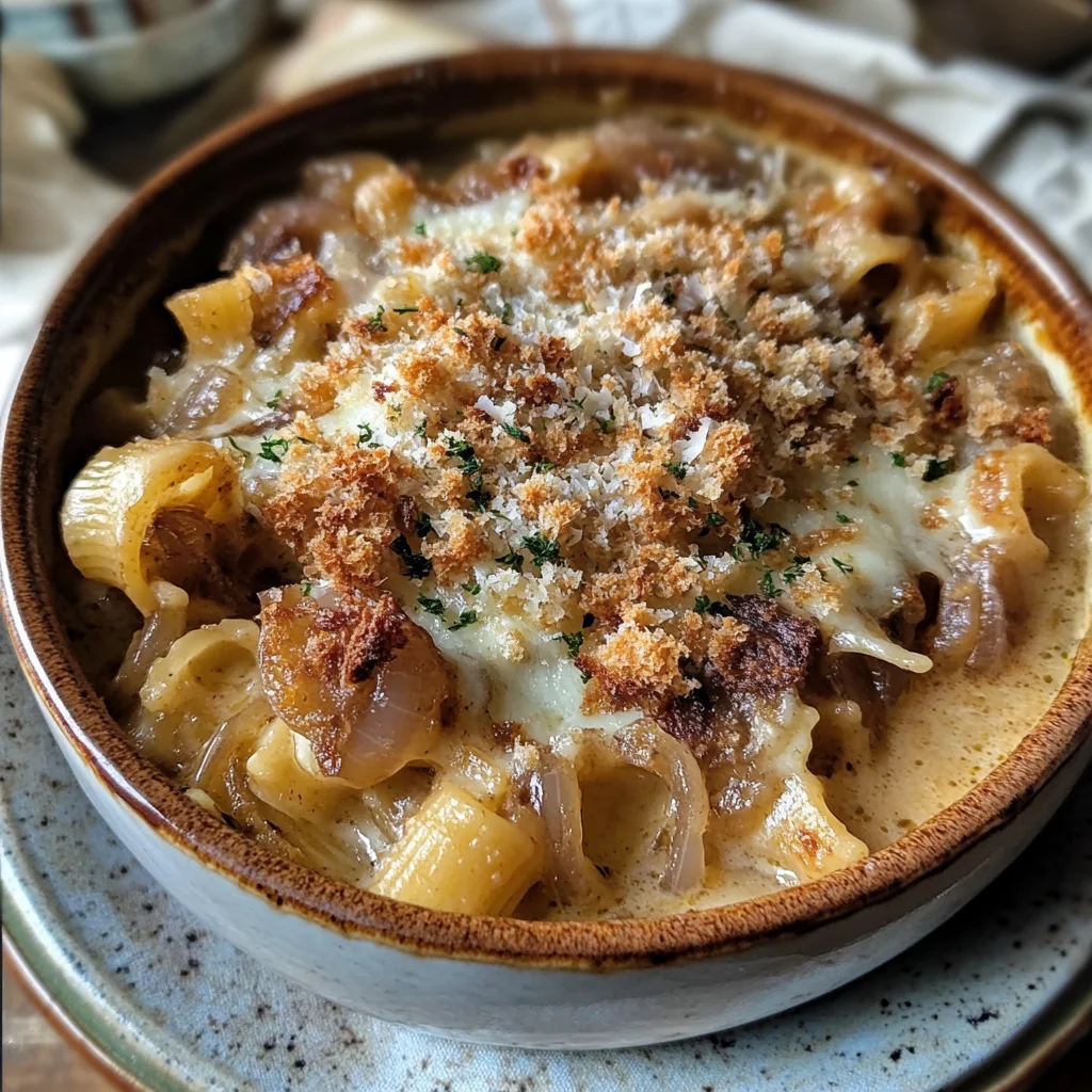 French Onion Soup Pasta Recipe