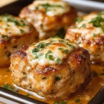 Garlic Parmesan Chicken Meatloaves
