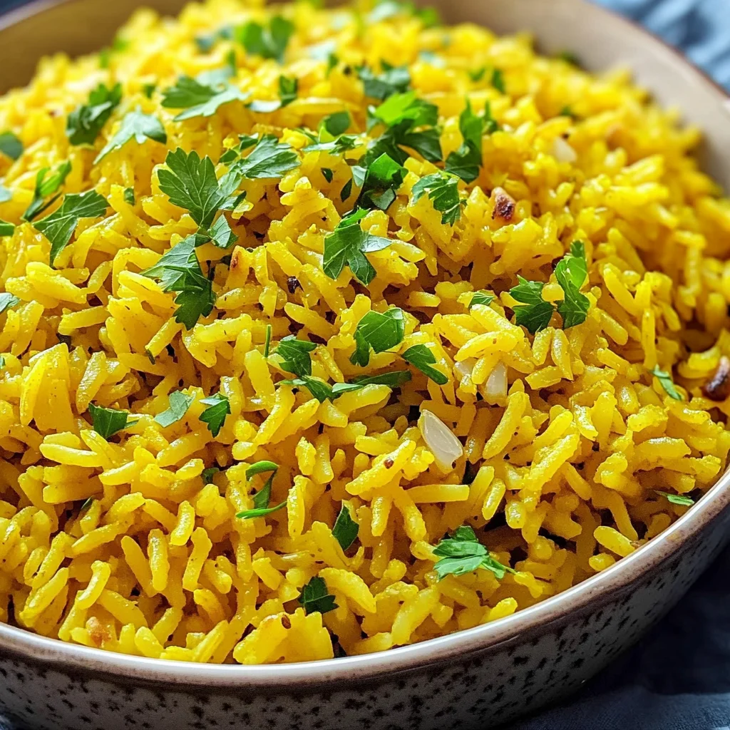 Garlic Turmeric Rice