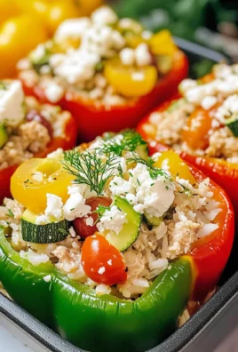 Greek Chicken Stuffed Peppers