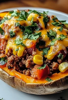 Ground Turkey Stuffed Sweet Potato