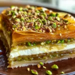 Honey Pistachio Baklava Cheesecake