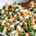 Kale Caesar Pasta Salad