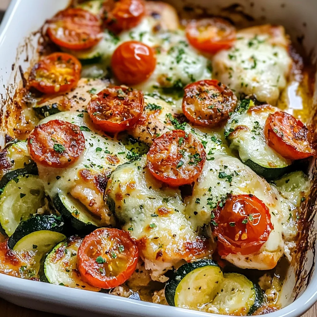 Mediterranean Chicken Zucchini Bake – Healthy, Flavorful & Easy!