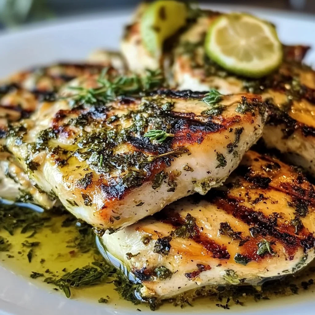 Mediterranean Herb Crusted Grilled Chicken