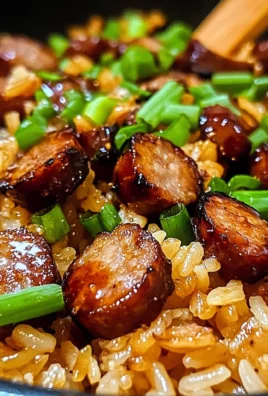 One-Pan Sweet and Tangy BBQ Sausage Rice