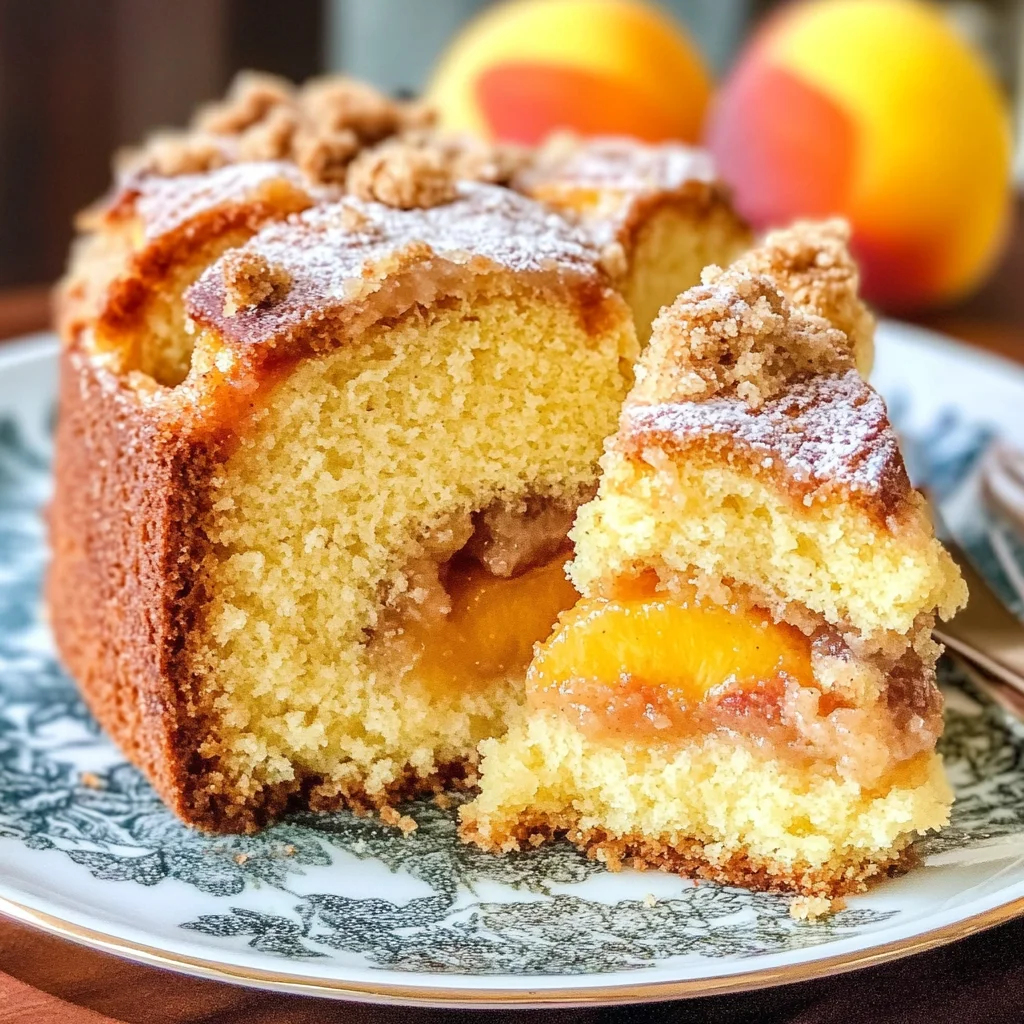 Peach Cobbler Pound Cake