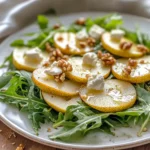 Pear and Arugula Salad with Honey Vinaigrette