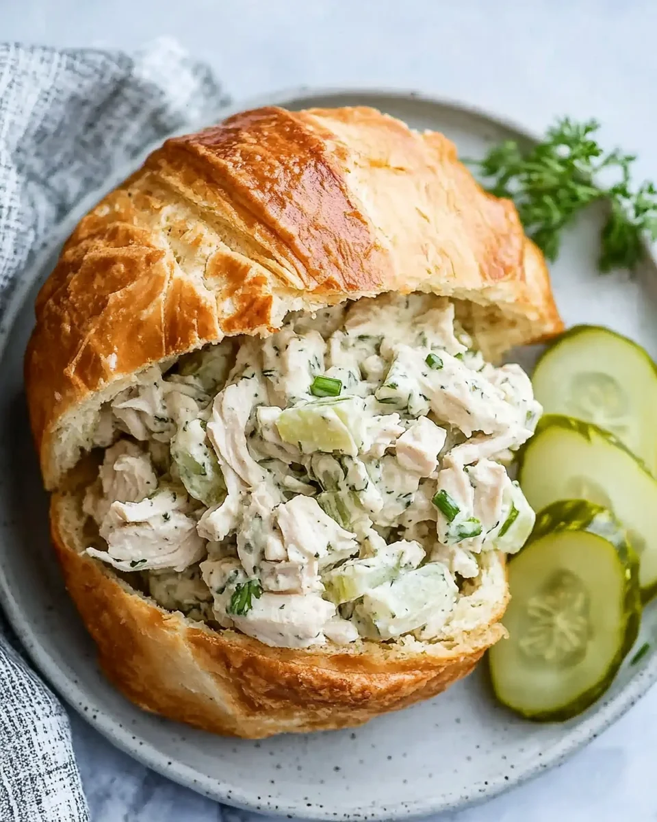 Savory Dill Pickle Chicken Salad
