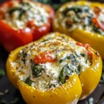Spinach Ricotta Stuffed Peppers